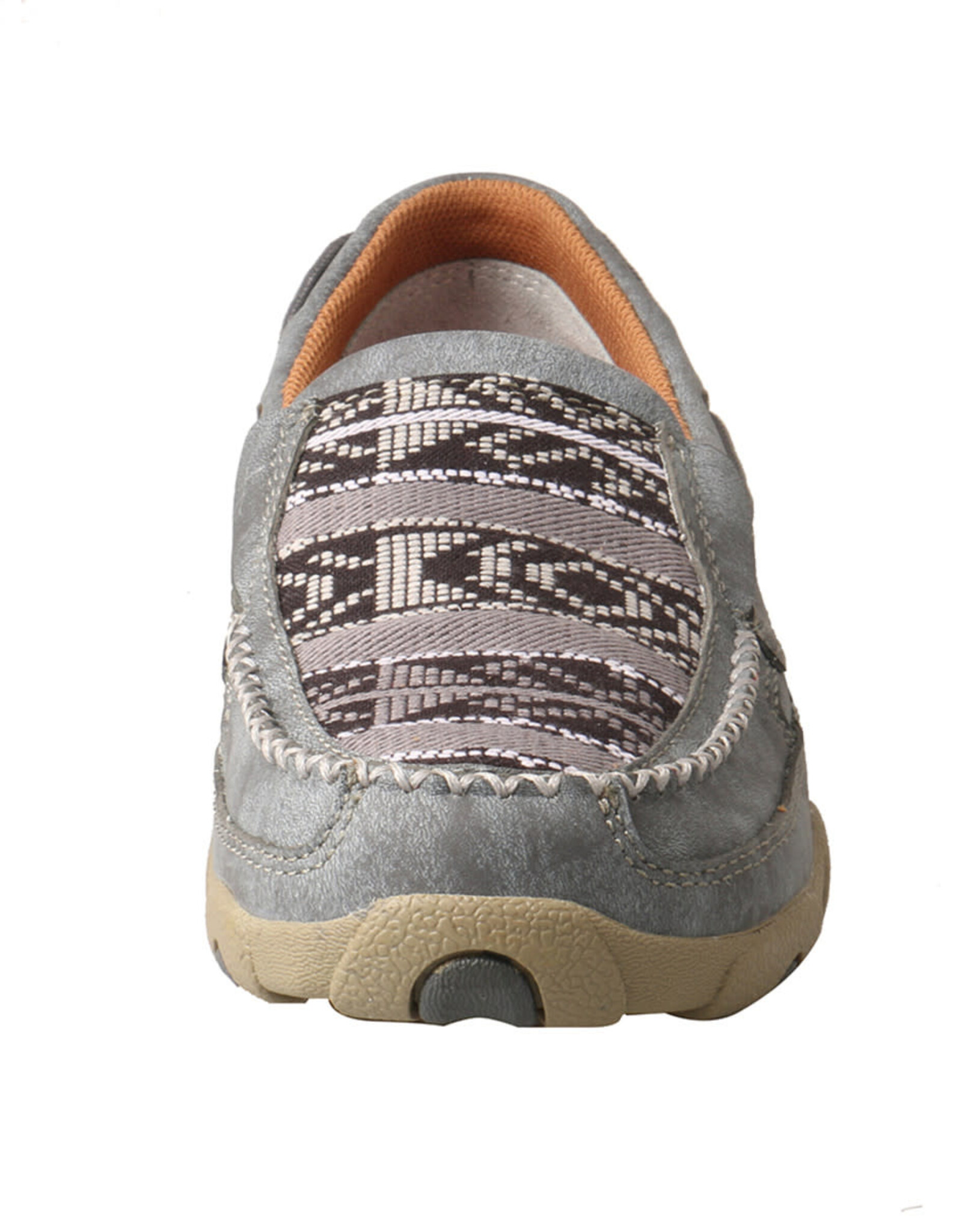 Womens Twisted X Slip On Driving Moc Grey Aztec      .