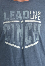 Cinch Mens Blue Lead This Life Short Sleeve T Shirt