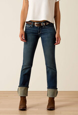 Ariat Ariat Womens REAL Mid Rise Straight Leg Jean Ocean