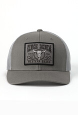 Cinch Cinch Grey Western Brand Patch Mesh Snapback Trucker Ball Cap