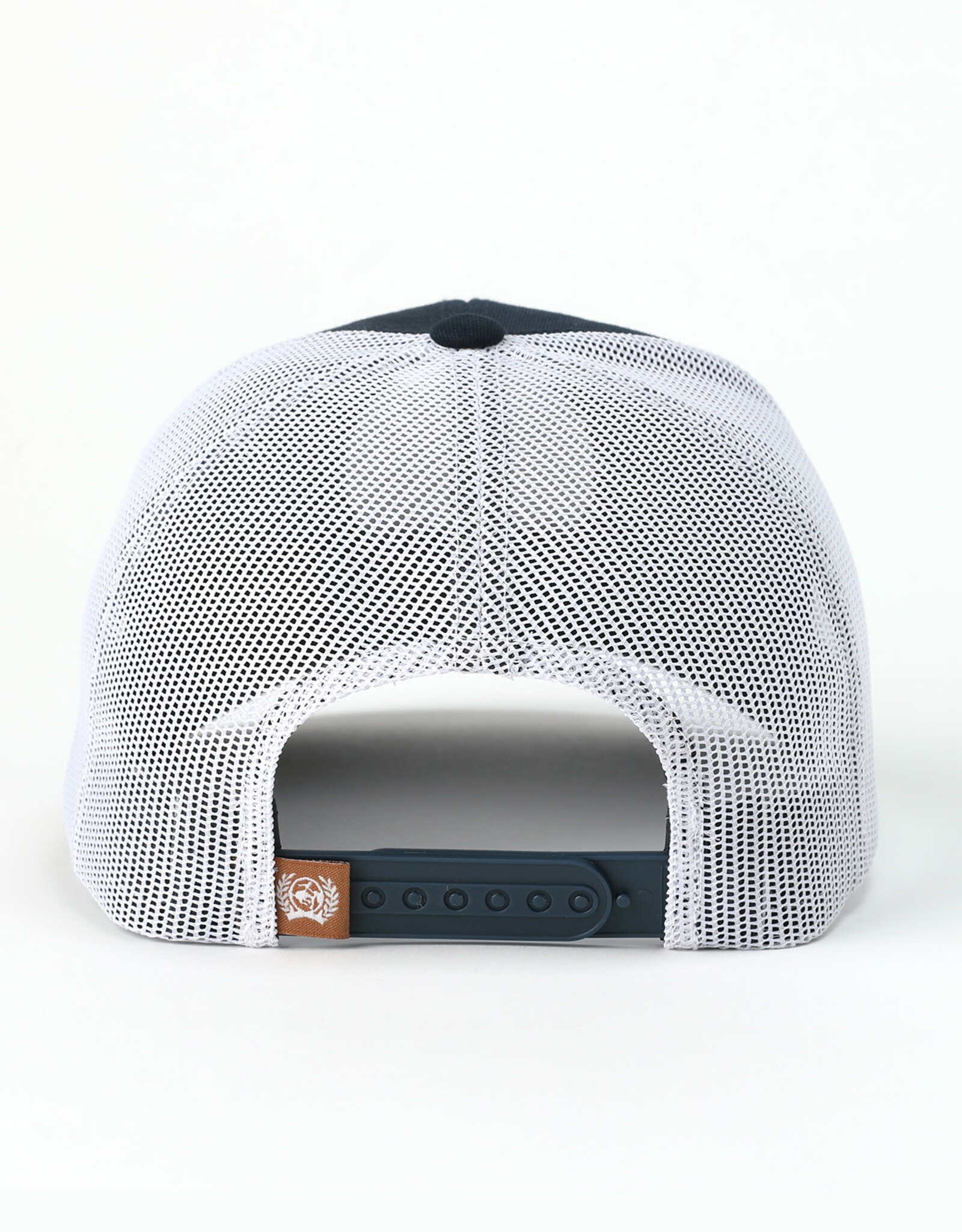 Cinch Mens Cinch Navy Cowboy Country Round Patch Mesh Snapback Trucker Ball Cap