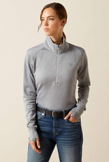 Ariat Womens Ariat Alloy Heather Tek Team Cold Series 1/2 Zip Pullover