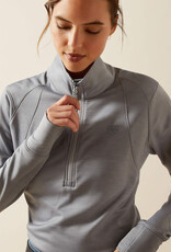 Ariat Womens Ariat Alloy Heather Tek Team Cold Series 1/2 Zip Pullover