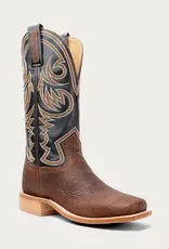 Hyer Boots Mens Hyer Sawyer Shrunken Shoulder Dark Navy Square Toe Western Cowboy Boot