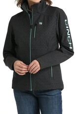 Cinch Womens Cinch Black Tribal Print Soft Shell Concealed Carry Bonded Jacket