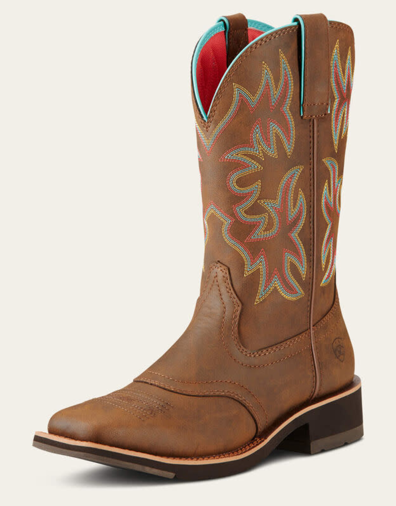 Ariat Ariat Womens  Delilah Toasted Distress Square Toe Western Riding Boot