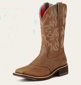 Ariat Ariat Womens  Delilah Toasted Distress Square Toe Western Riding Boot