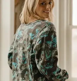 Womens Painted Herd Soft Crew Neck Sweatshirt