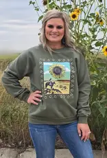 Womens Sunflower In The Draw Crew Neck Sweatshirt