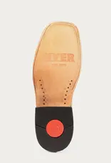 Hyer Boots Hyer Womens Little River Brown Metallic Red Wide Square Toe Cowboy Boots