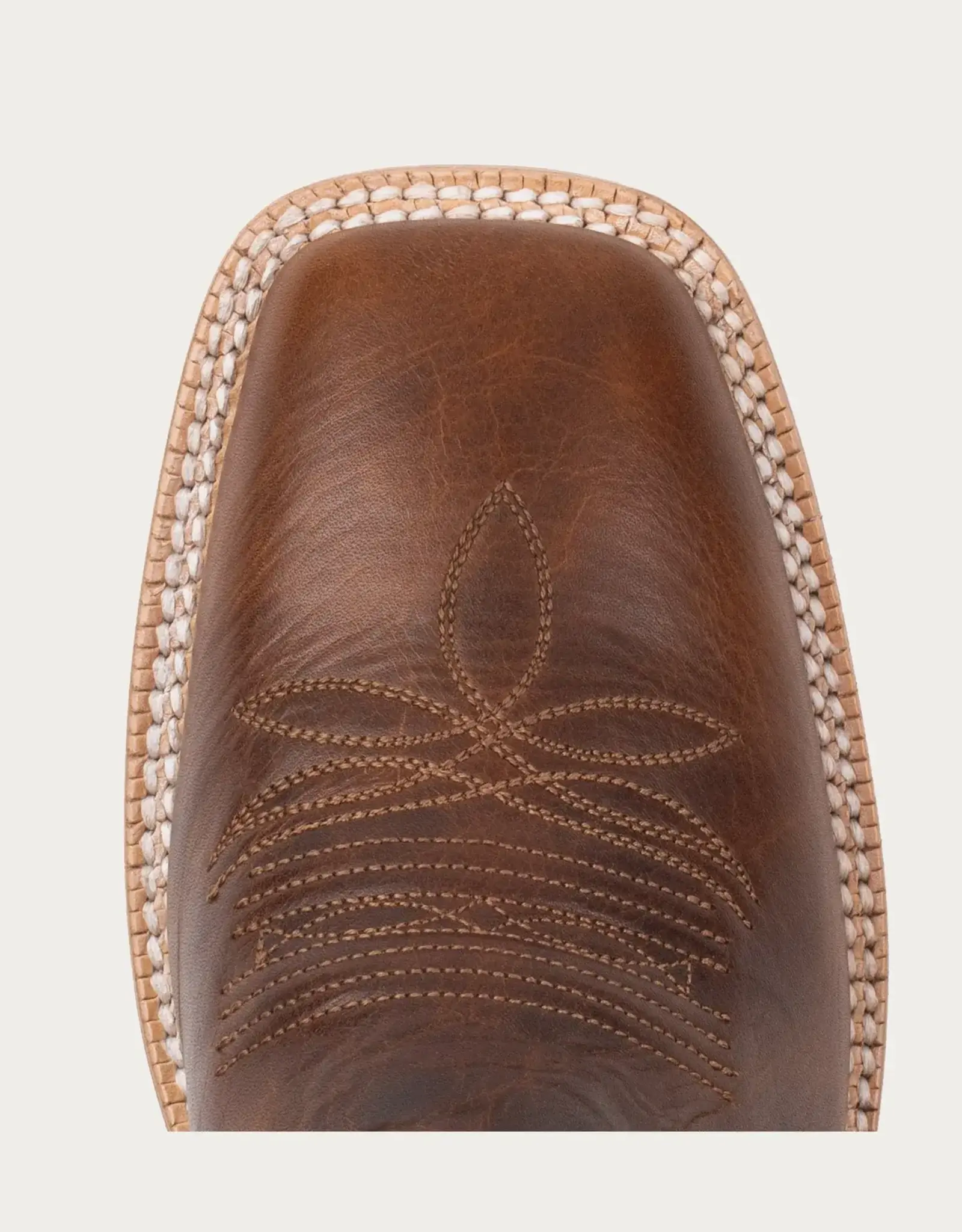 Hyer Boots Hyer Womens Little River Brown Metallic Red Wide Square Toe Cowboy Boots