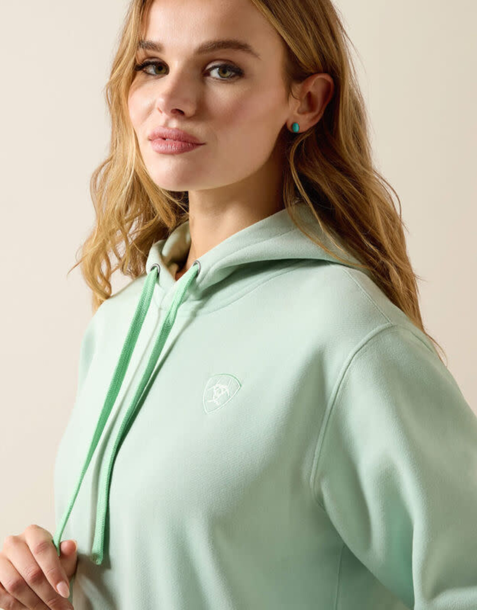 Ariat Womens Ariat Logo 2.0 Silt Green Pullover Hoodie