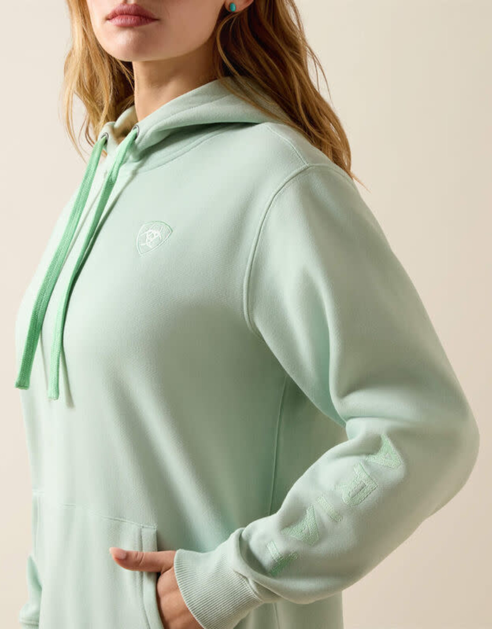 Ariat Womens Ariat Logo 2.0 Silt Green Pullover Hoodie