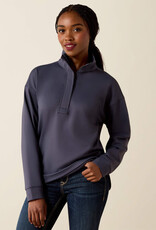 Ariat Womens Ariat Ombre Blue Breeze Logo 1/2 Zip Pullover Sweatshirt