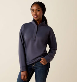 Ariat Womens Ariat Ombre Blue Breeze Logo 1/2 Zip Pullover Sweatshirt