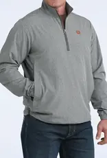 Cinch Mens Cinch Grey Half Zip Western Windbreaker Jacket