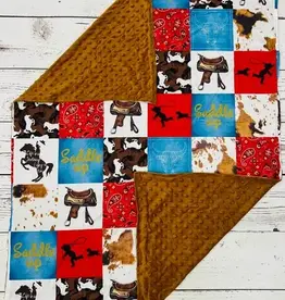 Sassy Kids Palace Enjoy The Ride Minky Baby Blanket 29" x 43"