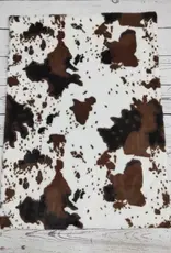 Sassy Kids Palace Wild West Cow Print Fleece Lined Baby Blanket 29" x 43"