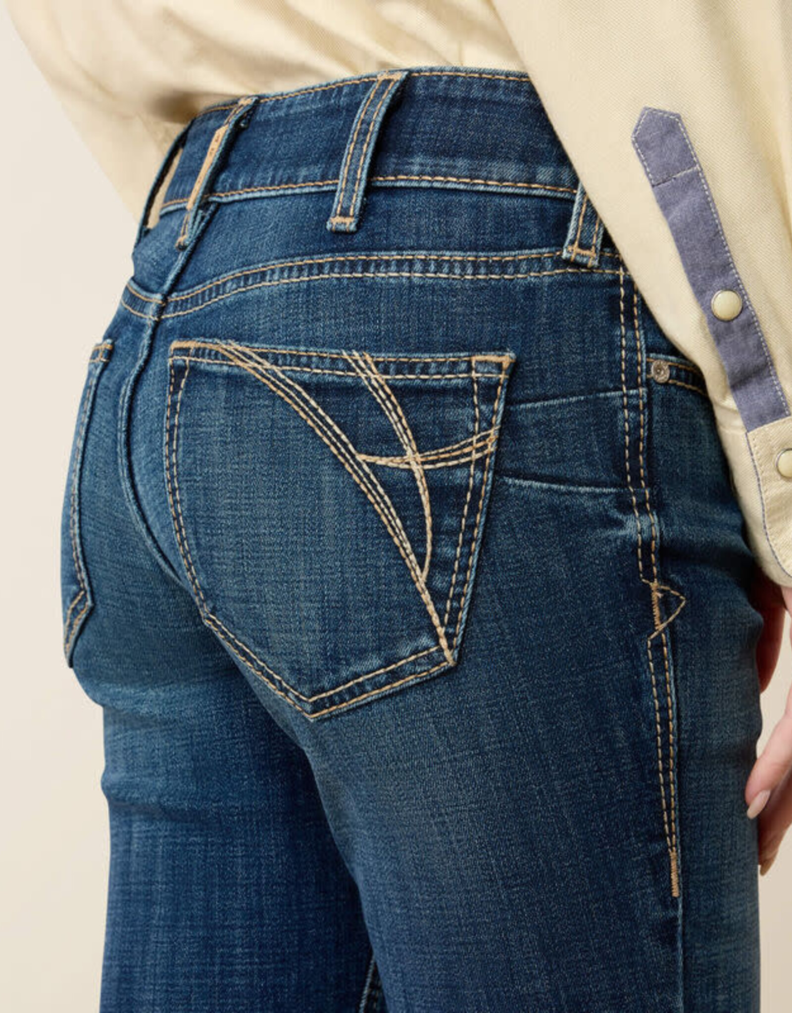 Ariat Ariat Womens Mid Rise Fiona Istanbul Boot Cut Denim Western Riding Jean