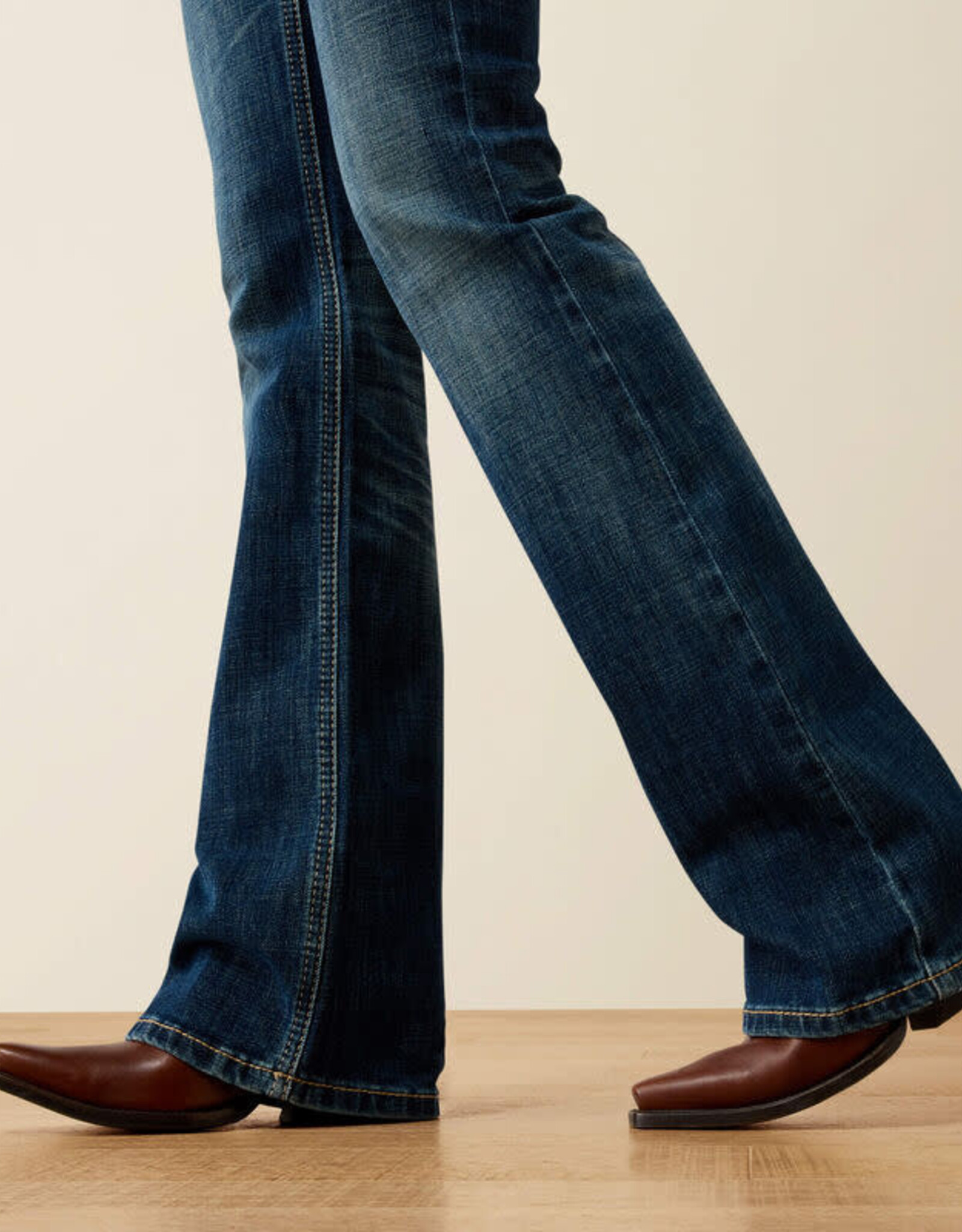 Ariat Ariat Womens Mid Rise Fiona Istanbul Boot Cut Denim Western Riding Jean