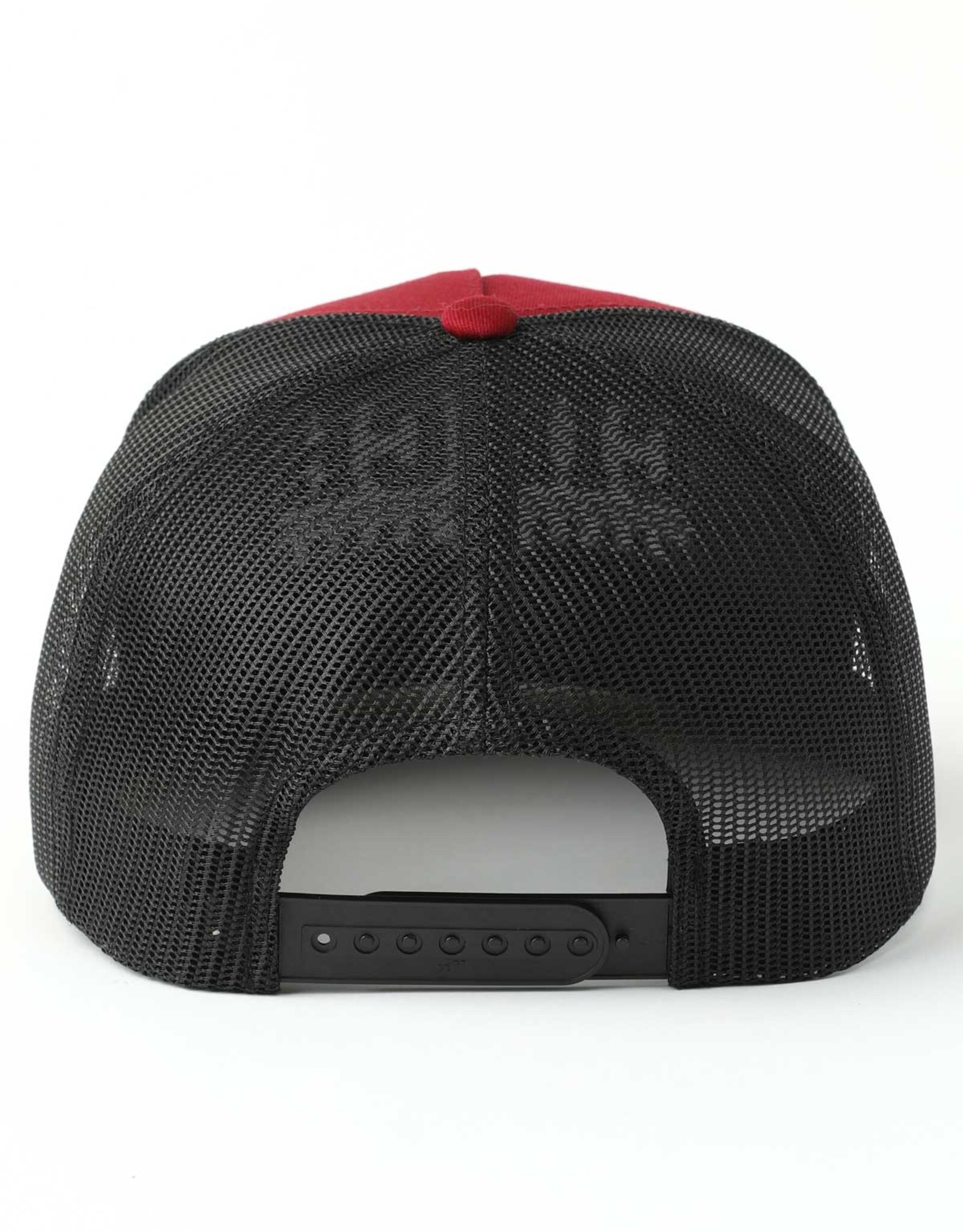 Cinch Mens Cinch Embroidered Burgundy Red N Black Mesh Snapback Trucker Ball Cap
