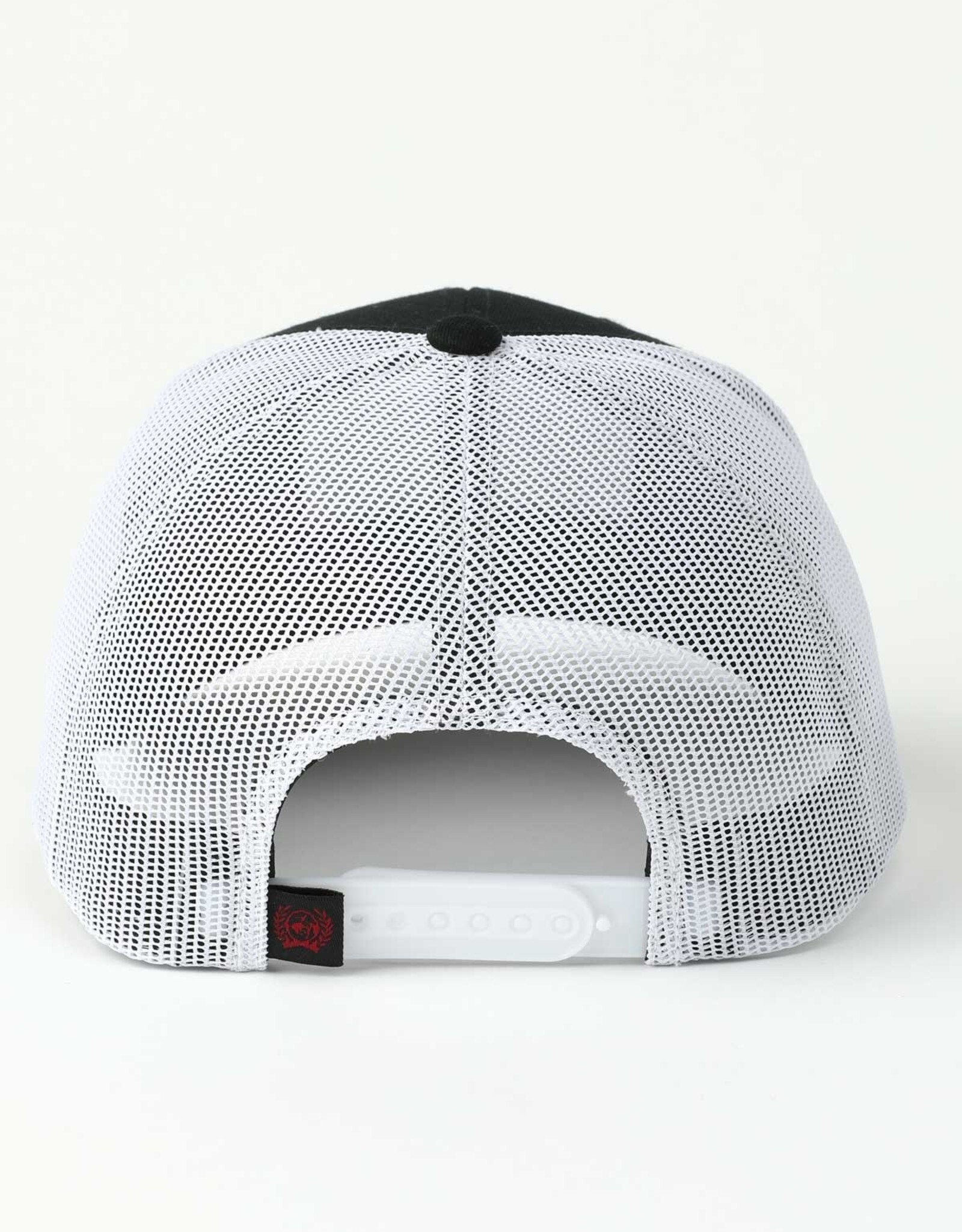 Cinch Mens Cinch Patch Black N White Mesh Snapback Trucker Ball Cap