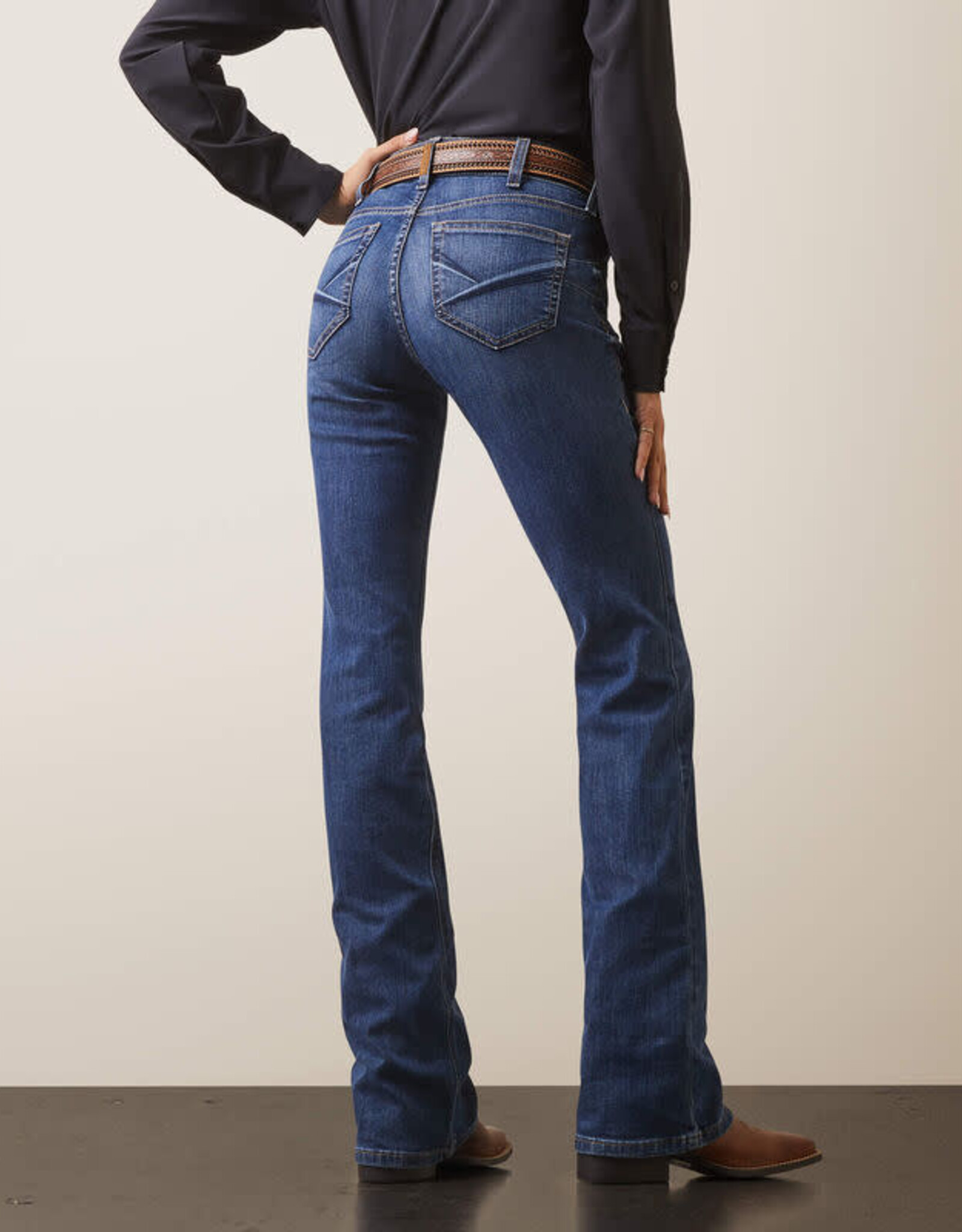 Ariat Ariat Womens REAL Perfect Rise Leila Irvine Boot Cut Western Riding Jean