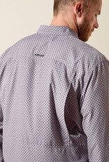 Ariat Mens Ariat Grey Printed VentTEK Outbound Classic Fit Shirt