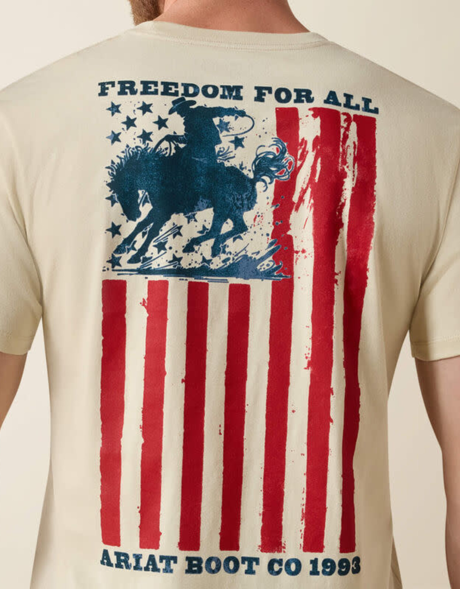 Ariat Mens Ariat Split Freedom Painted Classic Fit T-Shirt