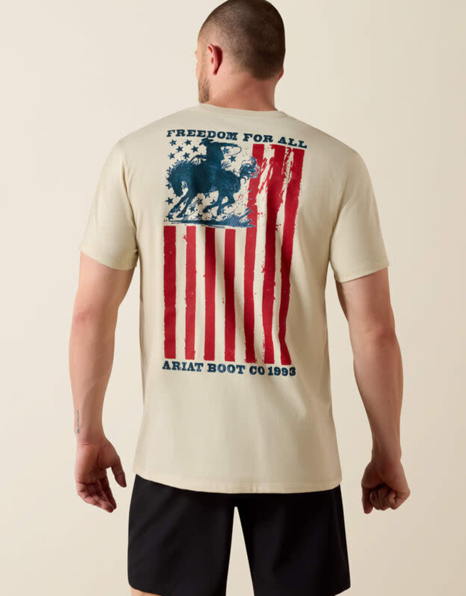 Ariat Mens Ariat Split Freedom Painted Classic Fit T-Shirt