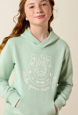 Ariat Girls Ariat Make Your Own Luck Printed Pullover Hooded Sweatshirt