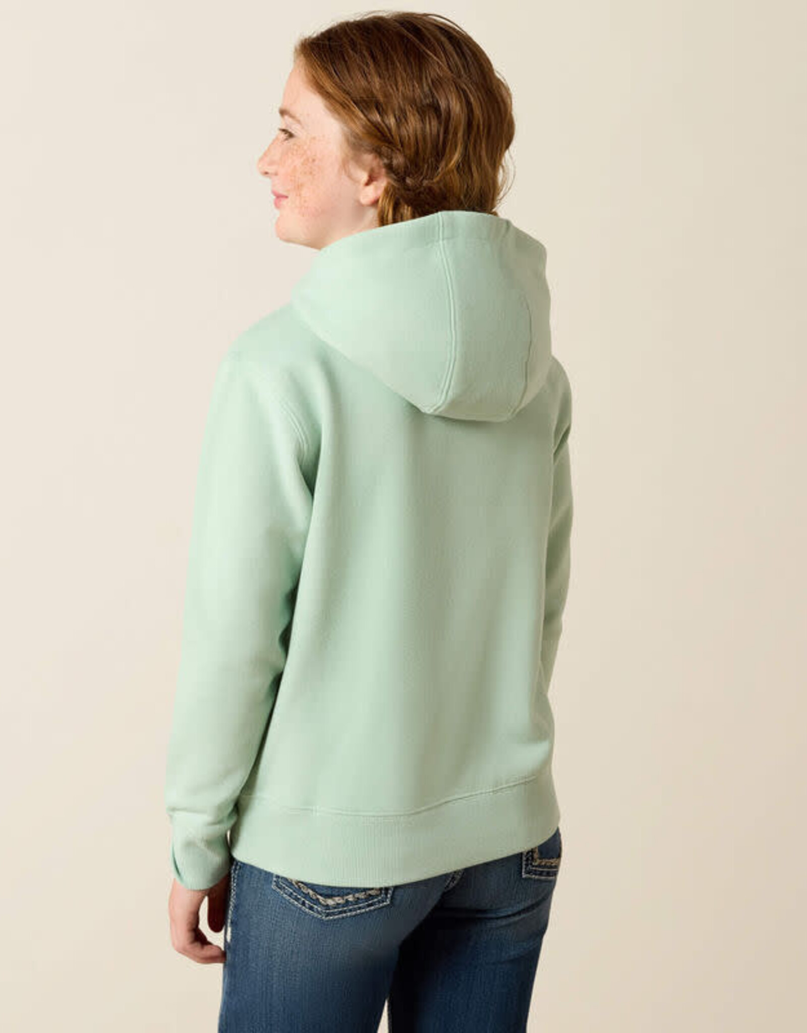 Ariat Girls Ariat Make Your Own Luck Printed Pullover Hooded Sweatshirt