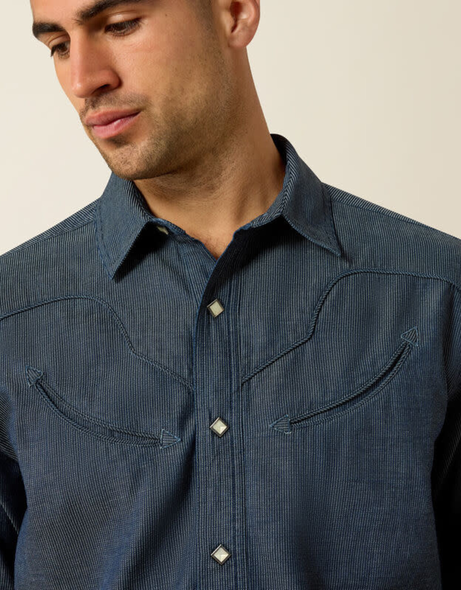 Ariat Mens Ariat Retro Harlan Fitted Snap Shirt