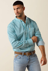 Ariat Mens Ariat Printed Wrinkle Free Classic Fit Long Sleeve Western Button Shirt