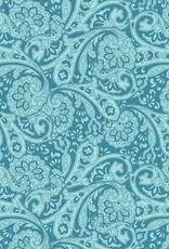 Ariat Mens Ariat Turquoise Paisley Wrinkle Free Fitted Western Button Shirt