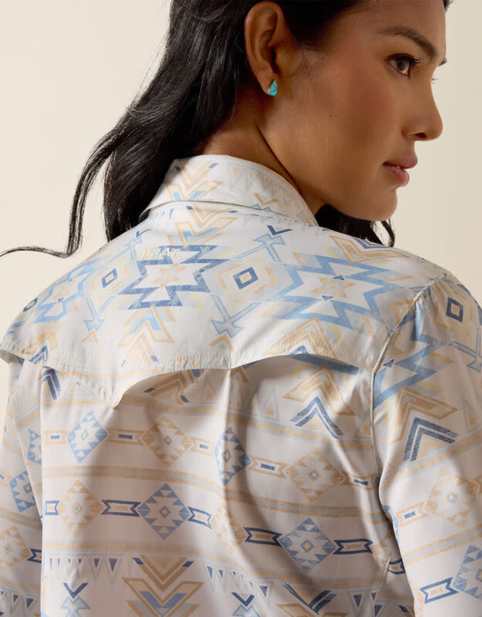 Ariat Womens Ariat Southwest Print Long Sleeve Western VentTEK Snap Shirt