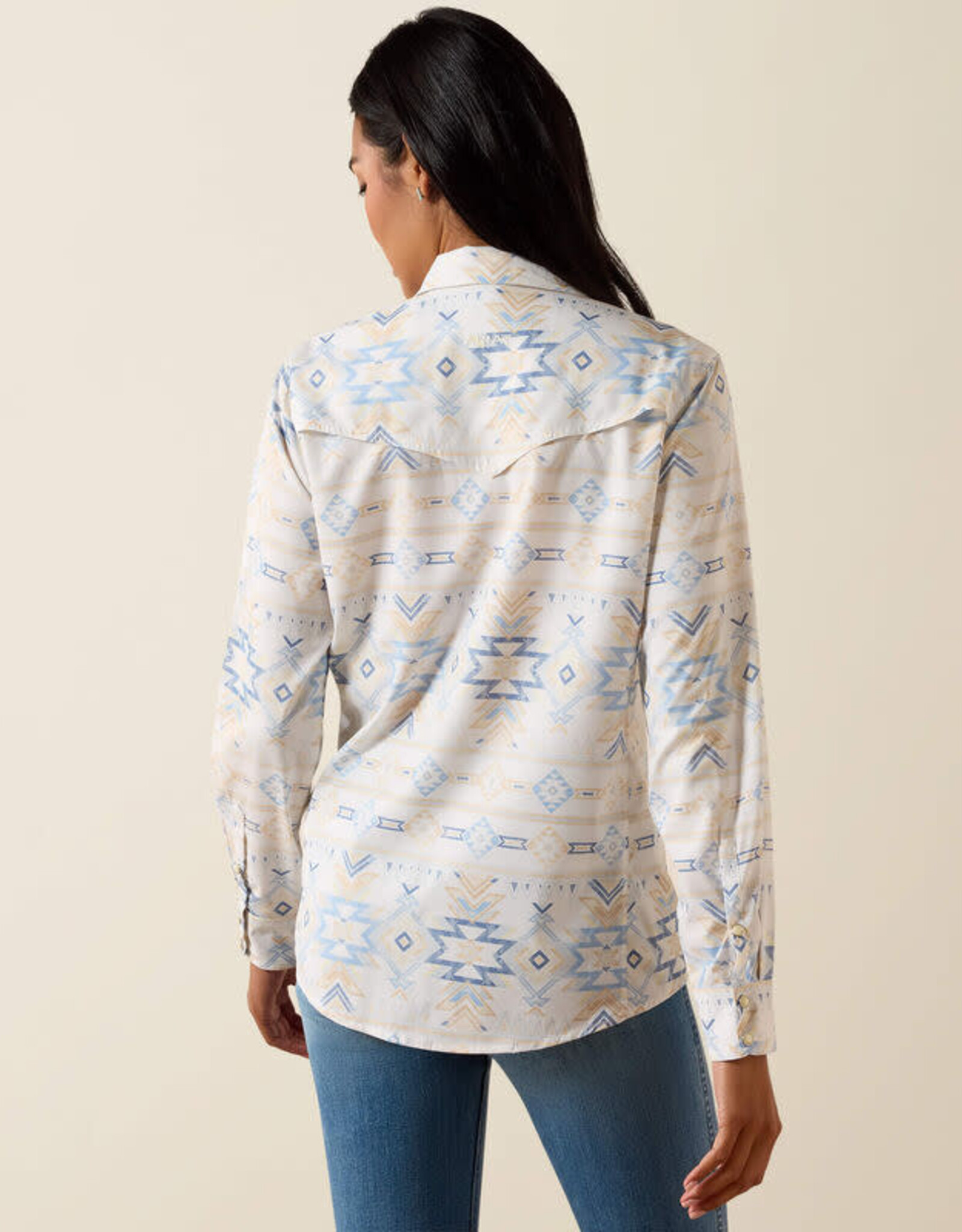 Ariat Womens Ariat Southwest Print Long Sleeve Western VentTEK Snap Shirt