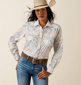 Ariat Womens Ariat Southwest Print Long Sleeve Western VentTEK Snap Shirt