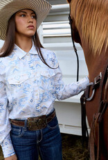 Ariat Womens Ariat Southwest Print Long Sleeve Western VentTEK Snap Shirt