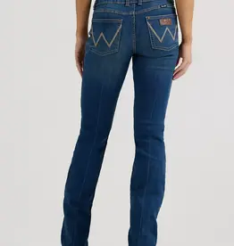 Womens Wrangler Vivianna Retro Mae Mid Rise Boot Cut Denim Western Riding Jean