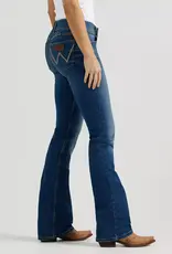 Womens Wrangler Vivianna Retro Mae Mid Rise Boot Cut Denim Western Riding Jean