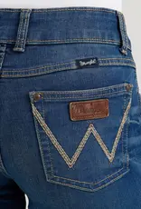 Womens Wrangler Vivianna Retro Mae Mid Rise Boot Cut Denim Western Riding Jean