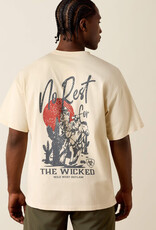 Ariat Mens Ariat Sand No Rest For The Wicked Boxy Fit T-Shirt