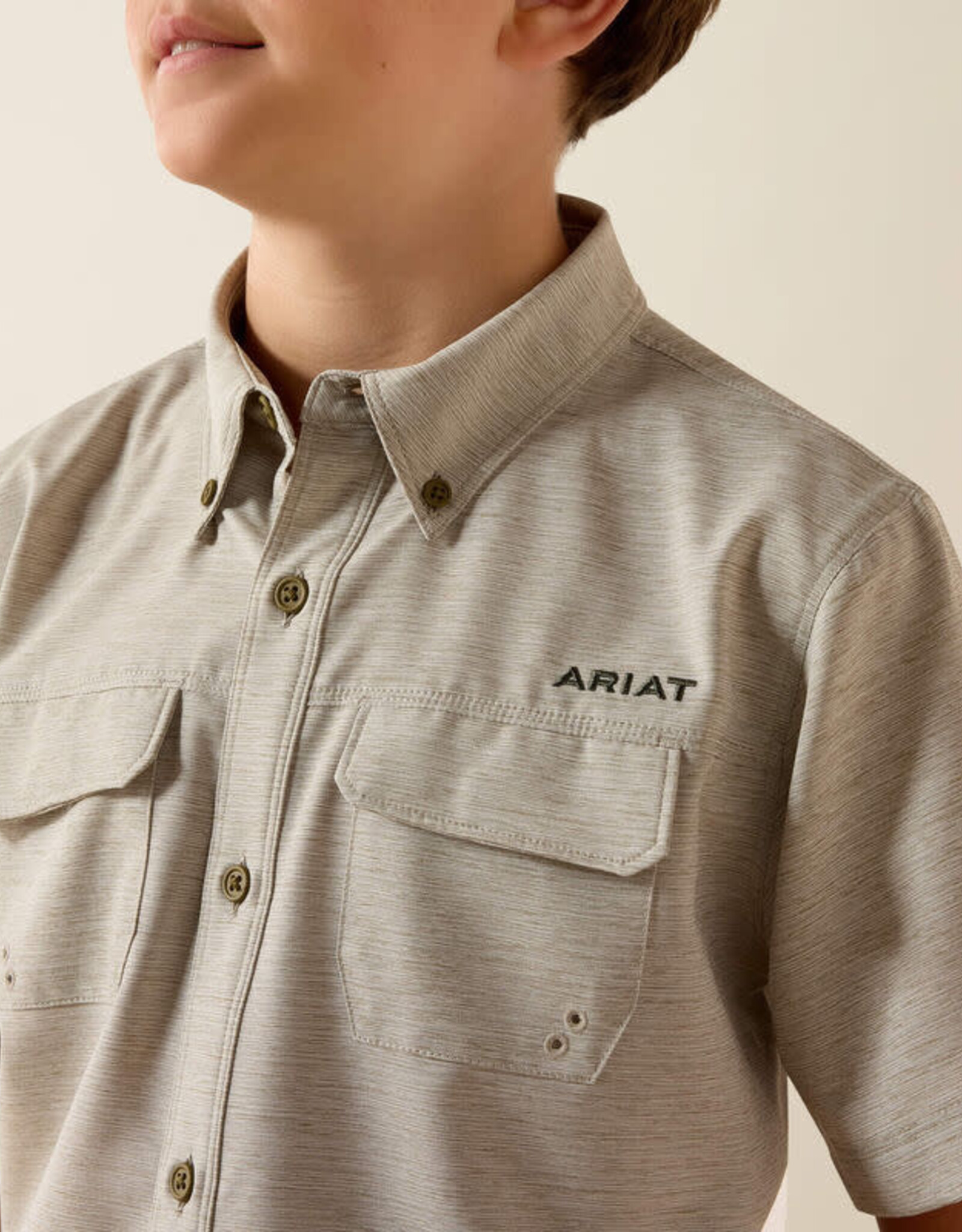 Ariat Boys Ariat VenTEK Outbound Heathered Classic Fit Shirt