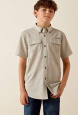 Ariat Boys Ariat VenTEK Outbound Heathered Classic Fit Shirt