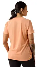 Ariat Womens Ariat Orange Rebar Heat Fighter Essential Short Sleeve T Shirt