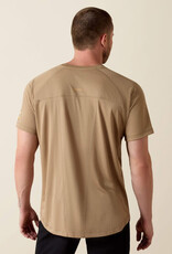 Ariat Mens Ariat Rebar Heat Fighter Tan Short Sleeve T-Shirt
