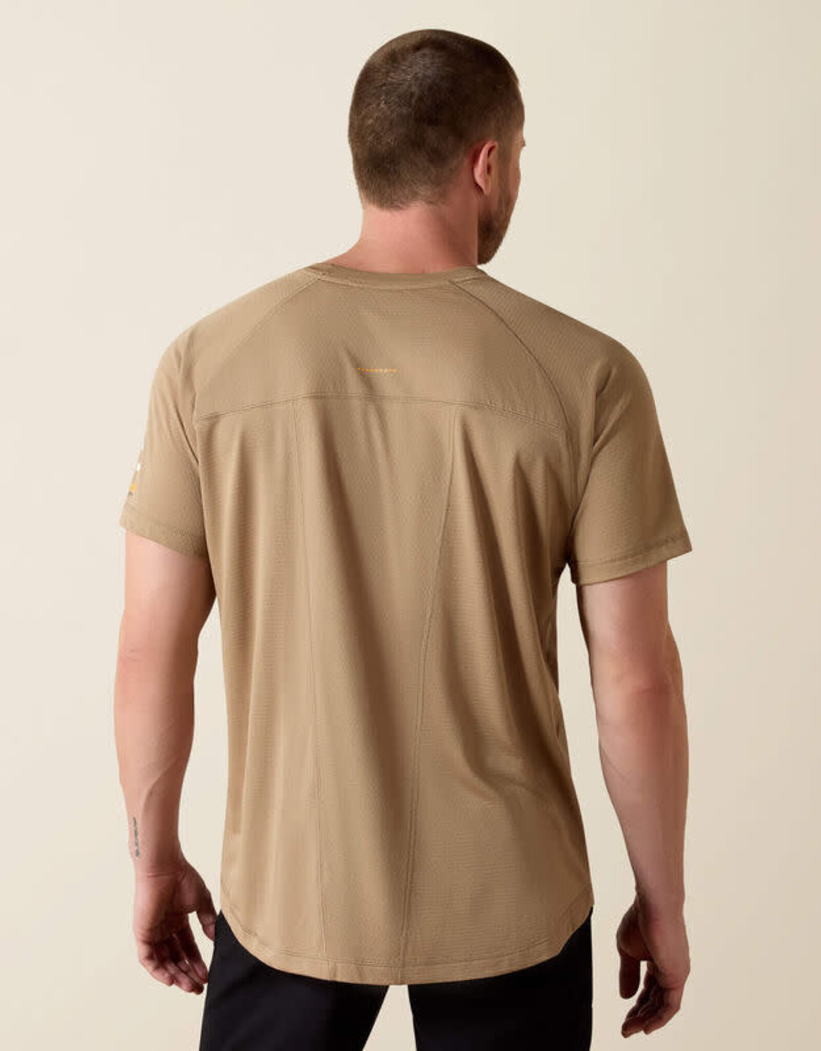 Ariat Mens Ariat Rebar Heat Fighter Tan Short Sleeve T-Shirt