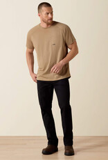 Ariat Mens Ariat Rebar Heat Fighter Tan Short Sleeve T-Shirt
