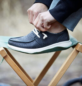 Ariat Womens Ariat Black Floral Embossed Western Hilo Shoe